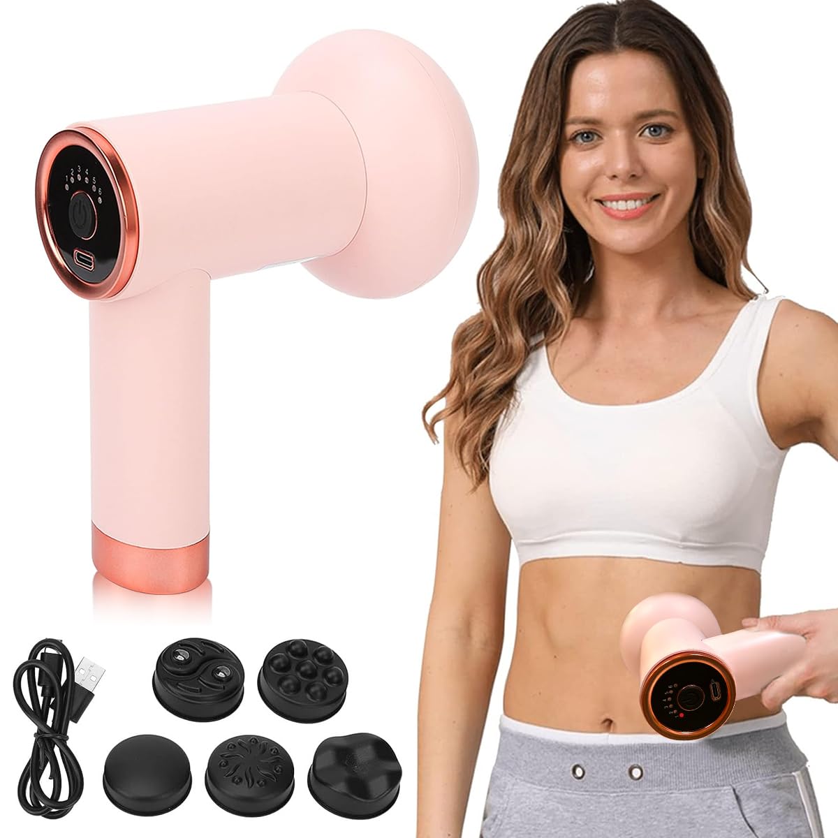 HANNEA Body Massager Electric Shoulder Back Massager Full Body Massager for Neck, Back, Arm, Lumbar, Leg Viberation Muscle Massager with 6 Gear Adjustment Knob Beauty Sculpt Massager HANNEA Body Massager Electric Shoulder Back Massager Full Body Massager for Neck, Back, Arm, Lumbar, Leg Viberation Muscle Massager with 6 Gear Adjustment Knob Beauty Sculpt Massager